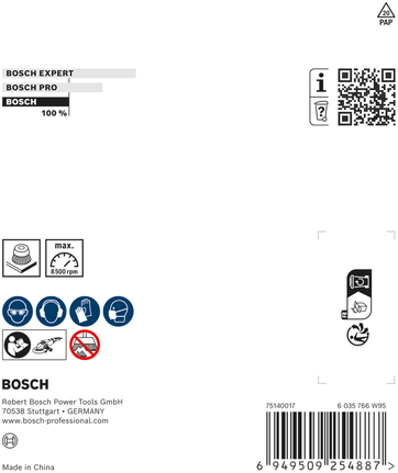 Bosch金屬清潔杯刷 100 毫米，適用於角磨機。